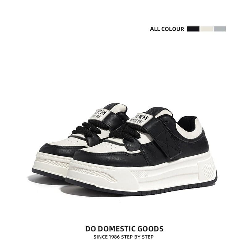Women'S Sneakers 2024 Spring Comfortable All-Match Platform Velcro White Shoes Sports Casual Shoes Women'S Shoes