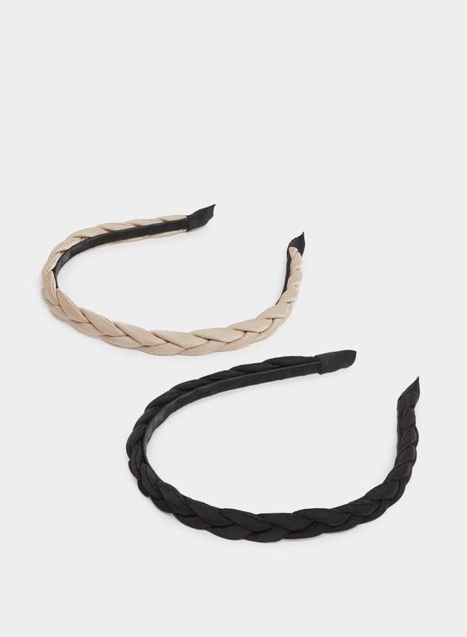 Pack of 2 - Braided Headband