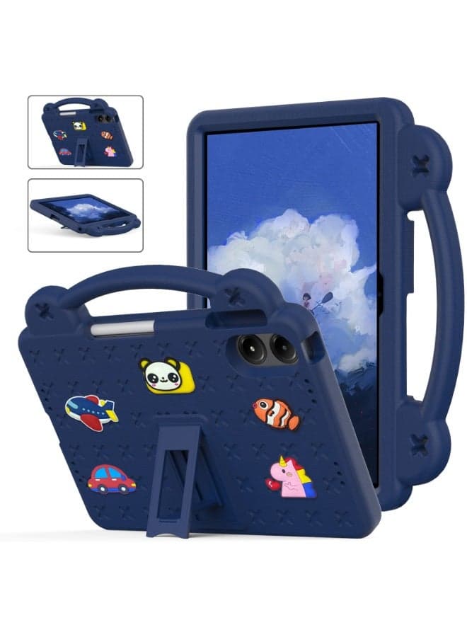 Handle Case for Xiaomi Poco Pad 12.1 inch 2024, Heavy Duty EVA Foam Shockproof Cover Kids Proof Case with Stand