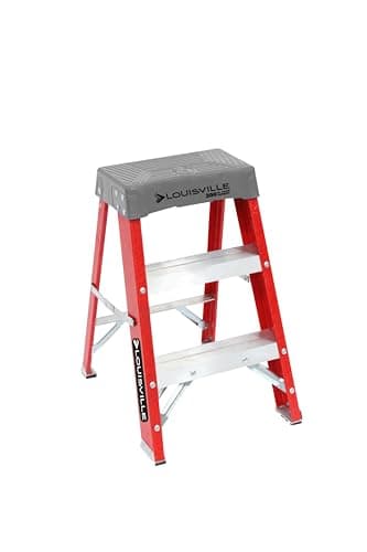 Louisville Ladder 2-Foot Fiberglass Step Stool Industrial, 300-Pound Load Capacity, Type IA, FS1502
