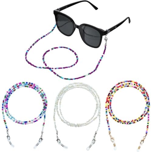 Chuppinz 3Pcs Stylish Spectacle Chain for Women | Specs Holder Strap | Eye Glass Holder for Reading Glasses/Sunglasses | Specs Chain for Women Stylish