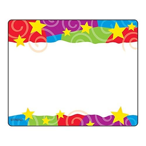 TREND enterprises, Inc. Stars ‘n Swirls Terrific Labels, 36 ct