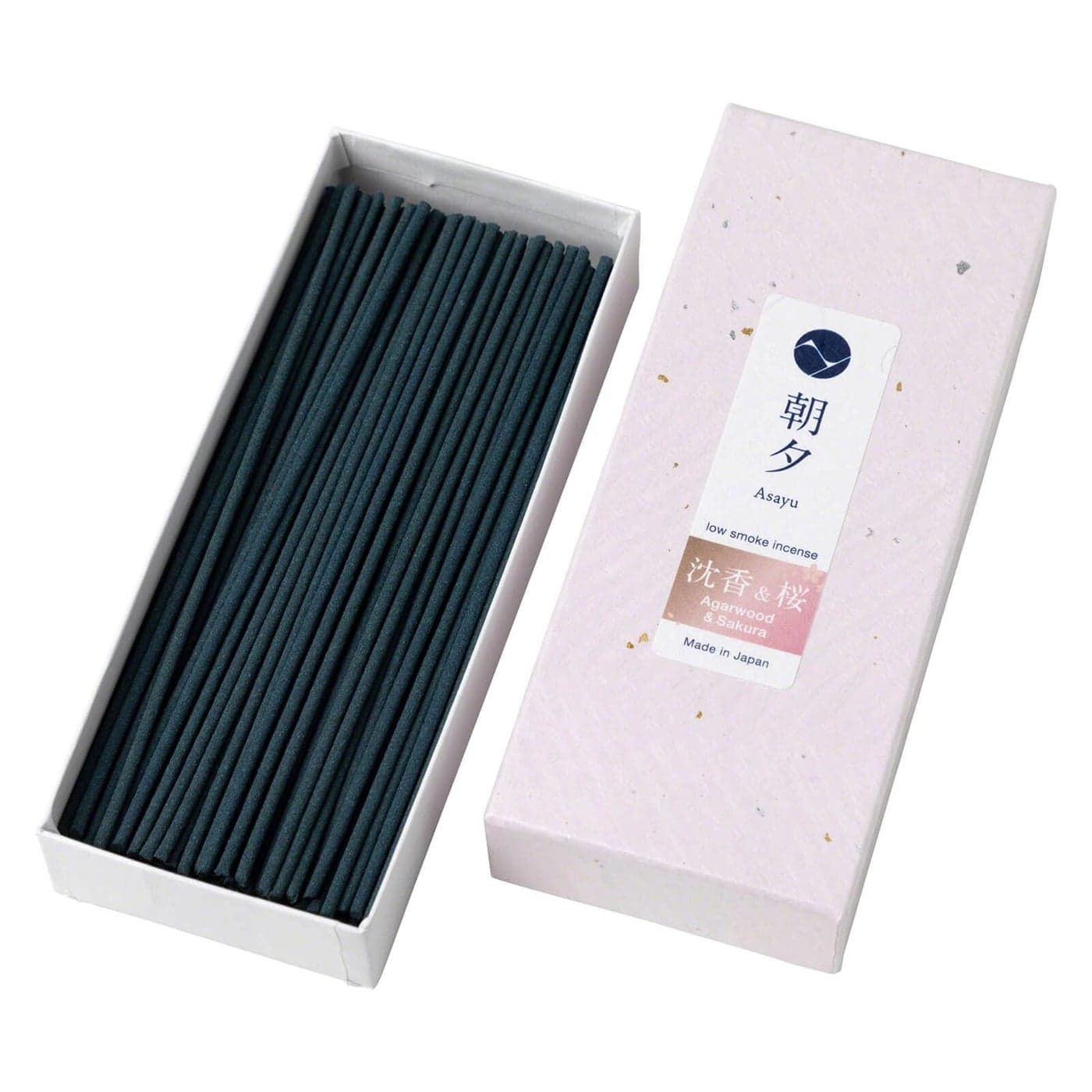 Asayu Japan Low Smoke Premium Sakura Cherry Blossom Agarwood Incense Sticks Scent 40gr Japanese Cherry Blossom Incense for Evening Relaxation Smokeless Incense with Less Irritation NonToxic