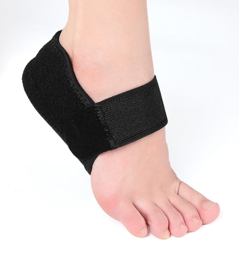 JERN Silicone Height Increasing Heel Cushion Insole Bunion With Locking Straps (Large-1 Cm Height)