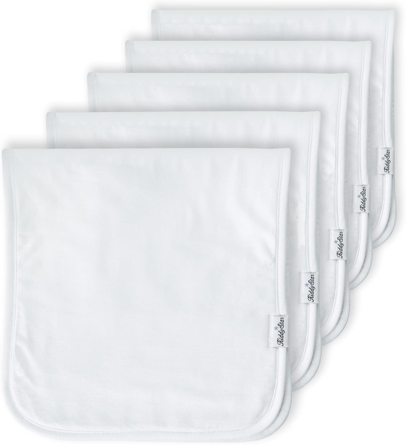 Premium Quality Organic Cotton 5 Pack Baby Burp Cloths 3 Layer Large Ultra Soft Absorbent Burping Rags for Newborn Babies