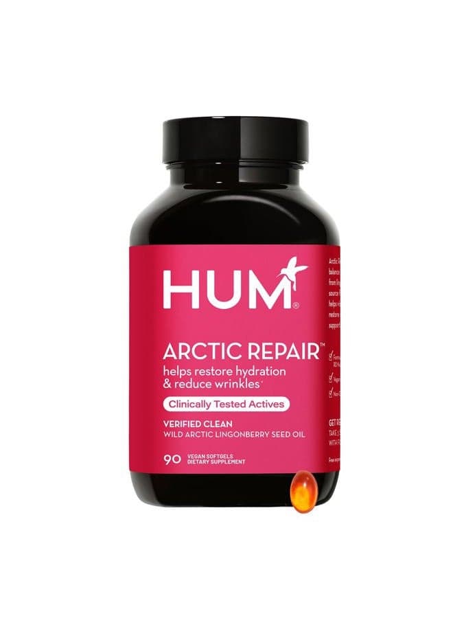 Arctic Repair - Clear Skin Supplement with Vitamins A & E, Omegas 3, 6 & 9, and Lingonberry Seed Oil to Help Reduce Appearance of Wrinkles, Rejuvenate & Hydrate Skin (90-Count)