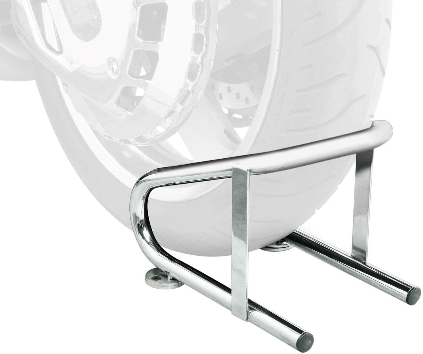 Raider 19-610 Deluxe Chrome 5-3/4" Wide Wheel Chock for Motorcycles, Mopeds, Trailers