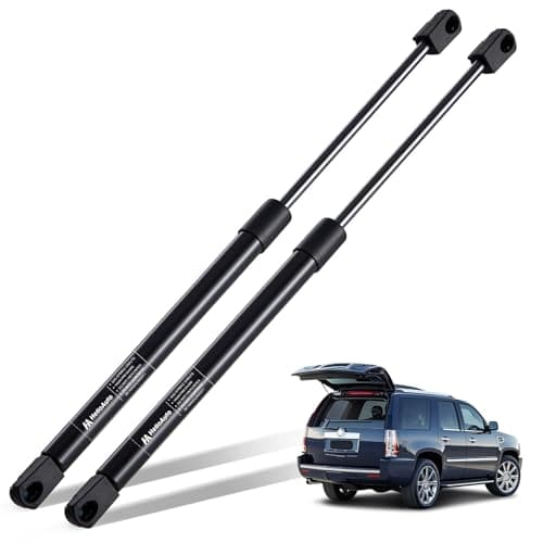 HelloAuto Rear Glass Window Struts 4185 Compatible with Cadillac Escalade 2007-2014, Trunk Struts Shock Spring with Gmc Yukon Models, Lift Supports fit for Tahoe, Suburban 1500/2500 (Set of 2)