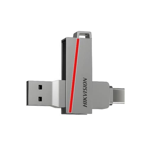 HIKVISION E307C 128GB Dual OTG Pen Drive with Type-C & USB-A | USB 3.2 Metal Flash Drive | Upto 130MB/s Read Speed | HS-USB-E307C(DZ)/128G