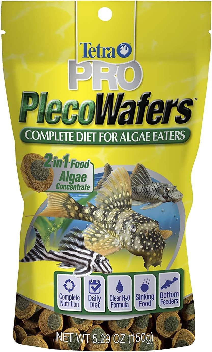 Tetra PRO PlecoWafers 529 Ounces Nutritionally Balanced Vegetarian Fish Food for Bottom Feeders Concentrated Algae Center