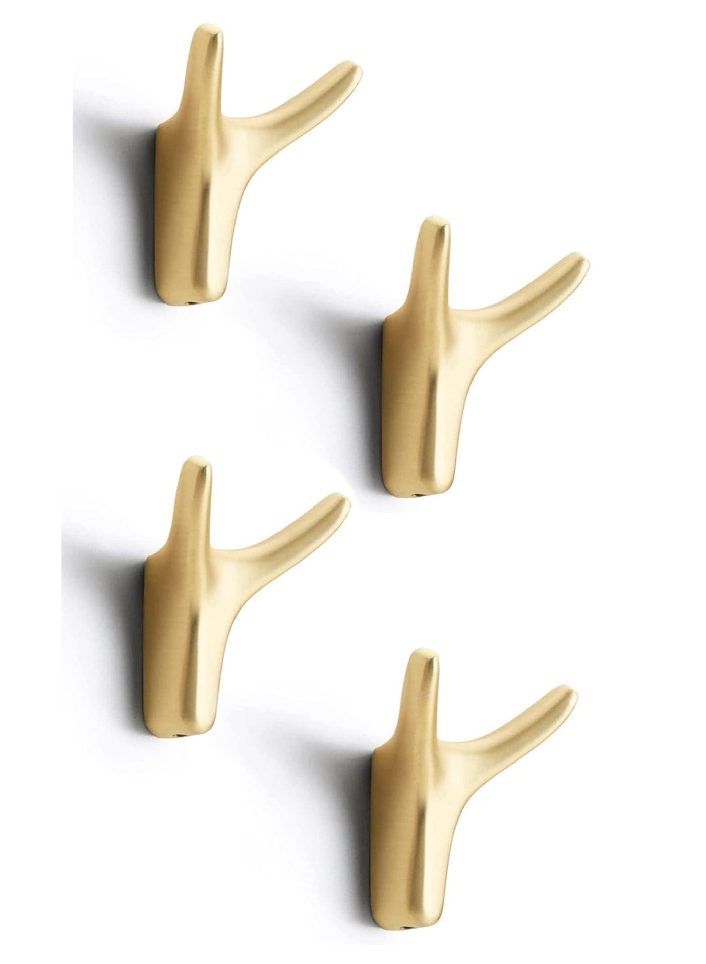 Towel Hooks 4 Packs Coat Hook Cow Head Wall Hooks for Heavy Duty Door Hanger Towel Robe Clothes Cabinet Closet Sponges Hook for Bathroom Bedroom Kitchen Hotel Pool