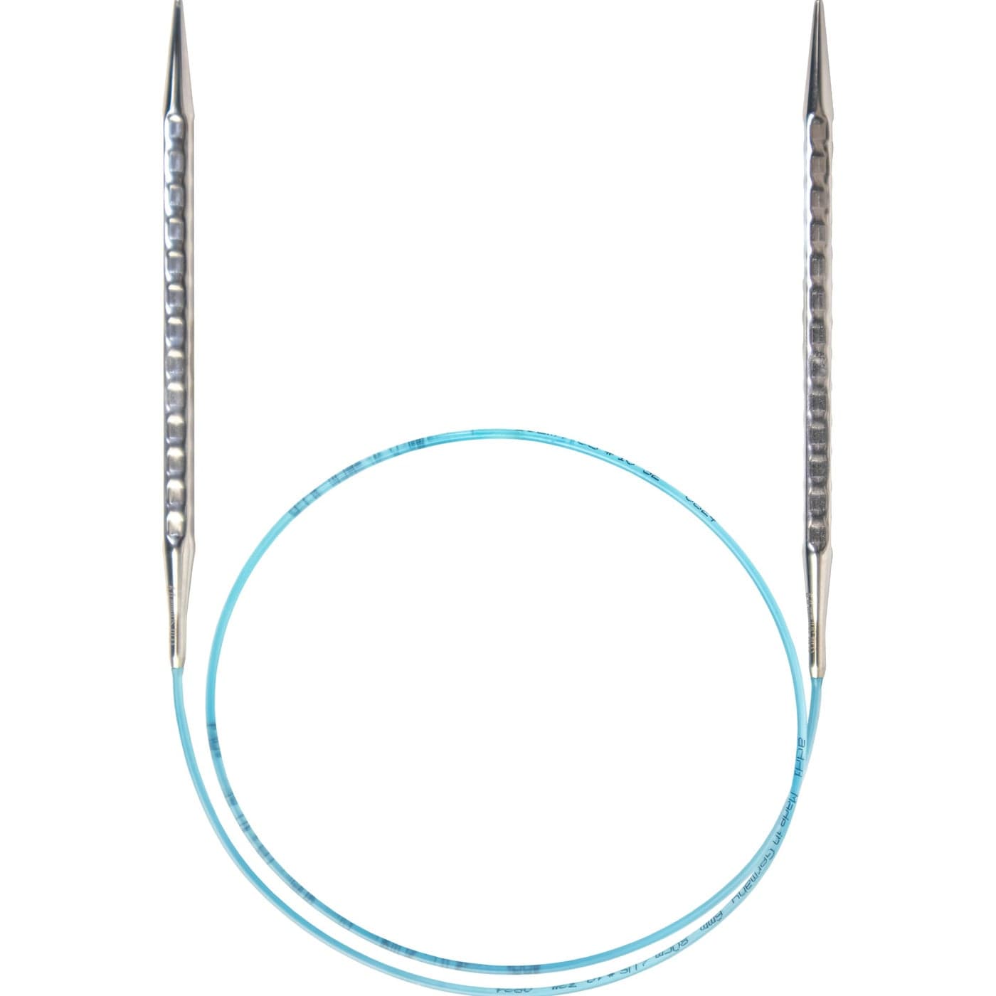 skacel by addi Circular Knitting Needles 16 Inch 40 cm Rocket 2 Squared Round Brass Knitting Needle Pair with Nylon Cord 4 mm US Size 6