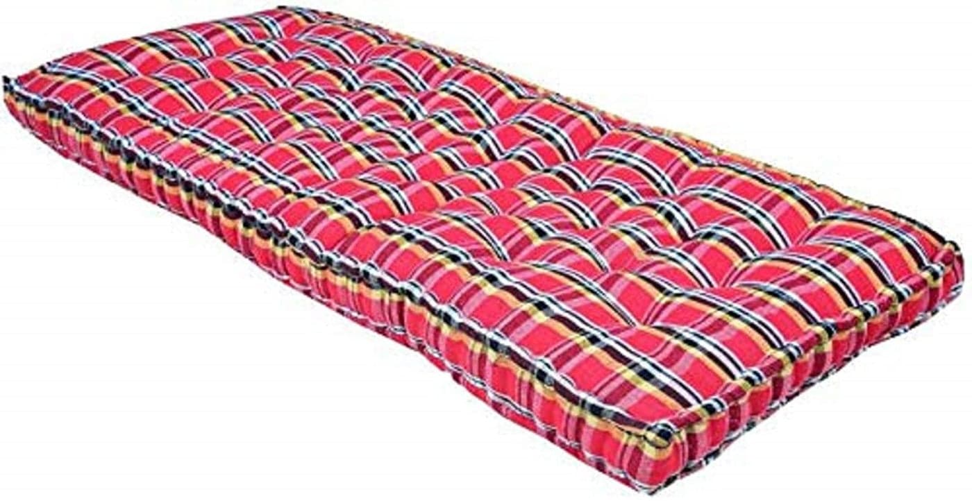 Deevine Craft Soft Cotton Quilt Box Mattress Gadda - Multicolor (78X60 Inches, Super Queen Box Mattress)
