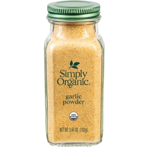 Simply Organic Garlic Powder 364Ounce Jar Pure AGrade Organic Garlic Dried Ground Kosher No ETO Non GMO