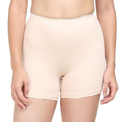 ADIRA | Innerwear Shorts for Women | Women Tights Shorts | Soft & Comfy, Knitted Stretchy Fabric | Prevents Inner Thigh Chafing | Perfect Length to Wear Under Dress | Pack of 1 | Skin | 5XL