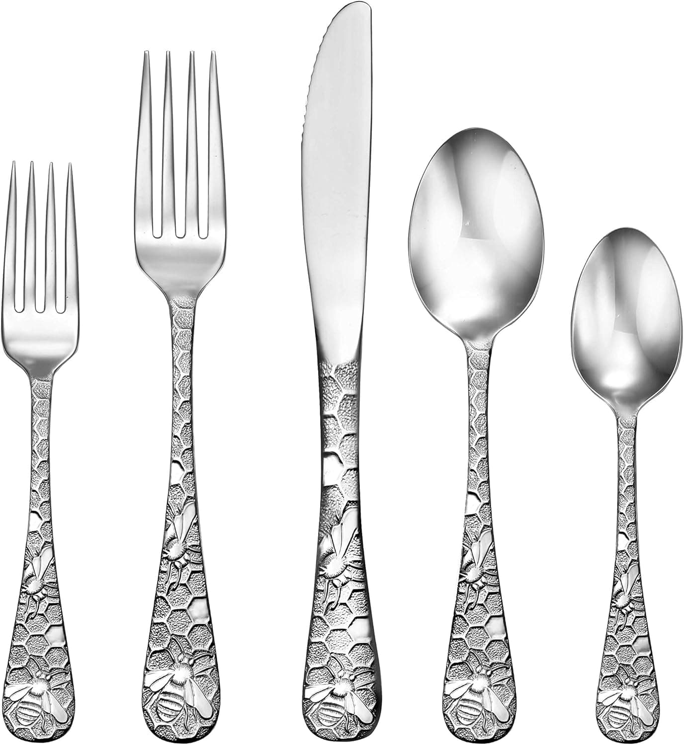 Liberty Tabletop Honey Bee 65pc Flatware Set Service For 12 Serving Set Included Silverware MADE IN USA 1810