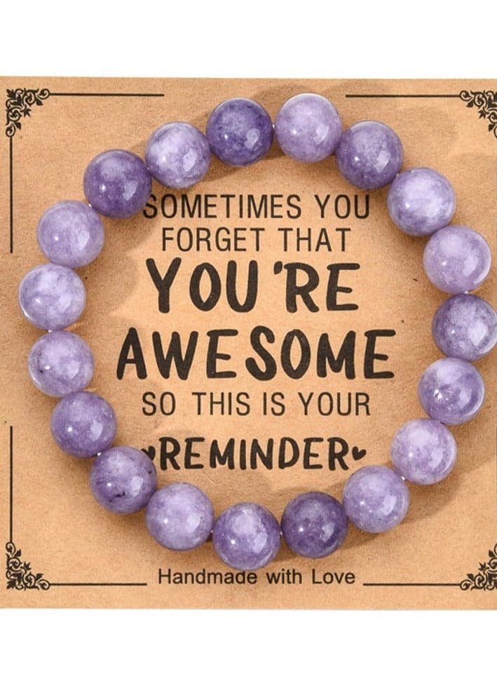 8MM10mm Stone Bead Accessories Agate Sparkling Stone Fashion Women's Handmade Bracelet Women's Bead Hot Style