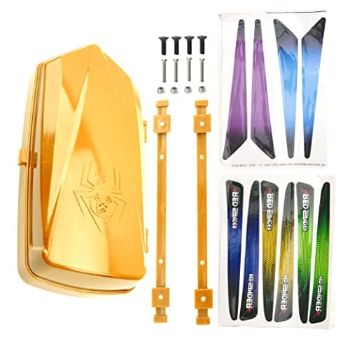Vgoohobby Simulation RC Roof Luggage Box Luggage Carrier Rack Compatible with Traxxas TRX4 TRX6 Axial SCX10 90046 G63 VP VS4 110 RC Crawler Car Yellow