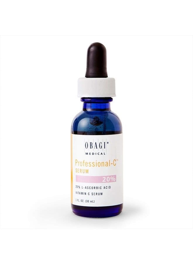 Obagi Professional C Serum 20%, Vitamin C Facial Serum with Concentrated 20% L Ascorbic Acid for Normal to Oily Skin, 1.0 Fl Oz Pack of 1 Product Name