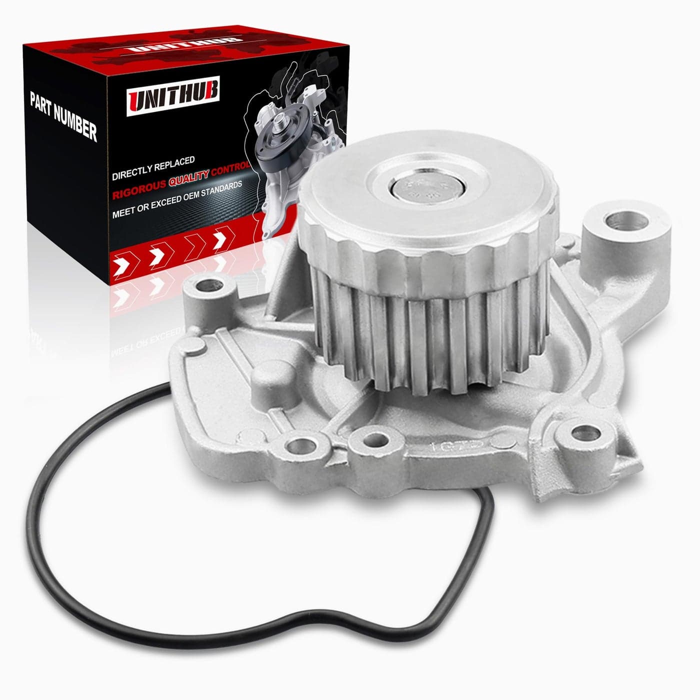 UNITHUB Engine Water Pump Automotive wGasket 1352420 AW9419 Compatible for Honda Civic D17A1 D17A2 Acura EL 17L 2001 2002 2003 2004 2005
