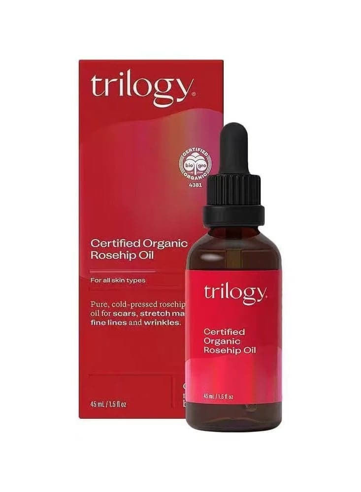 Certified Organic Rosehip Oil, Intensive Nourishment, Improves Appearance of Scars, Stretch Marks, Fine Lines, u0026 Wrinkles, 1.5 fl oz