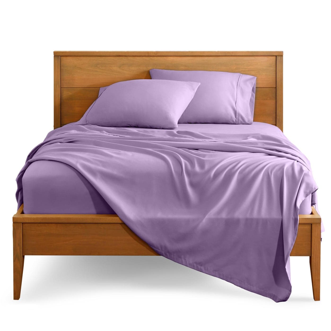 Bare Home Full Sheet Set Luxury 1800 UltraSoft Microfiber Full Bed Sheets Double Brushed Deep Pockets Easy Fit 4 Piece Set Bedding Sheets Pillowcases Full Lavender