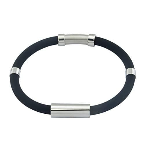 YSMANGO Anti-Static Bracelet Wrist Straps Band Rubber Bracelets Reusable Adjustable Eliminate Body Static for Women and Men (women-18cm-black)