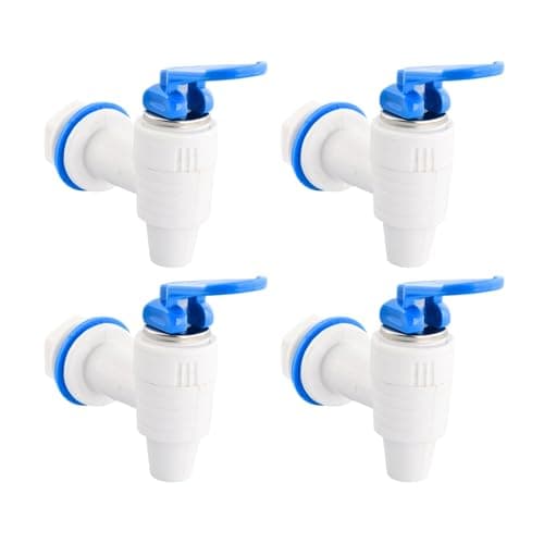 AMPEREUS Water Dispenser Tap/RO Tap Replacement Filter Nal – Durable Leak-Proof Faucet for Mud Pot RO Water Dispenser Can, Kent, Dolphin, Aqua (Pack of 4)