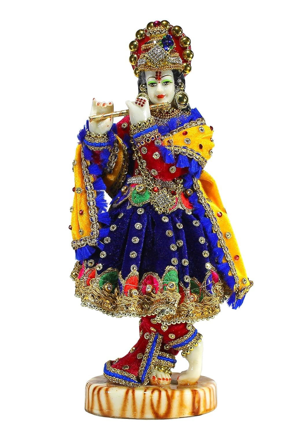 eSplanade Resin Krishna Kishan Murti Idol Statue Sculpture 11 Multicolour Idol
