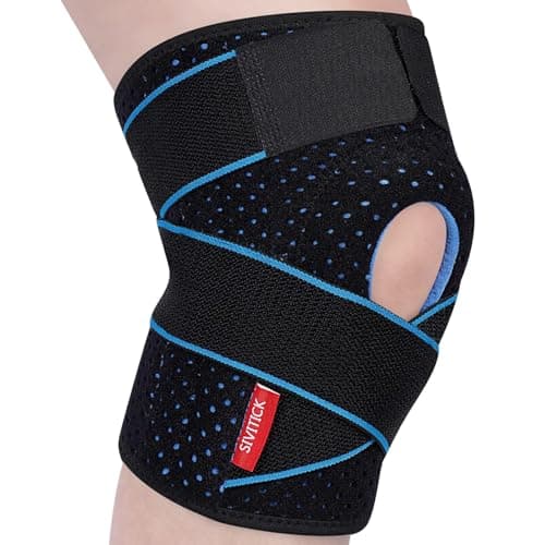SIVITICK Knee Brace Support for Women & Men Plus Size with Side Stabilizers & Patella Gel Pad for Knee Pain Relief, Arthritis, Meniscus Tear, Injury Recovery, Running