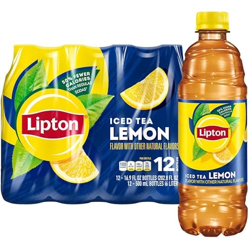 Lipton Iced Tea Lemon 169 Fl Oz Bottles Pack of 12