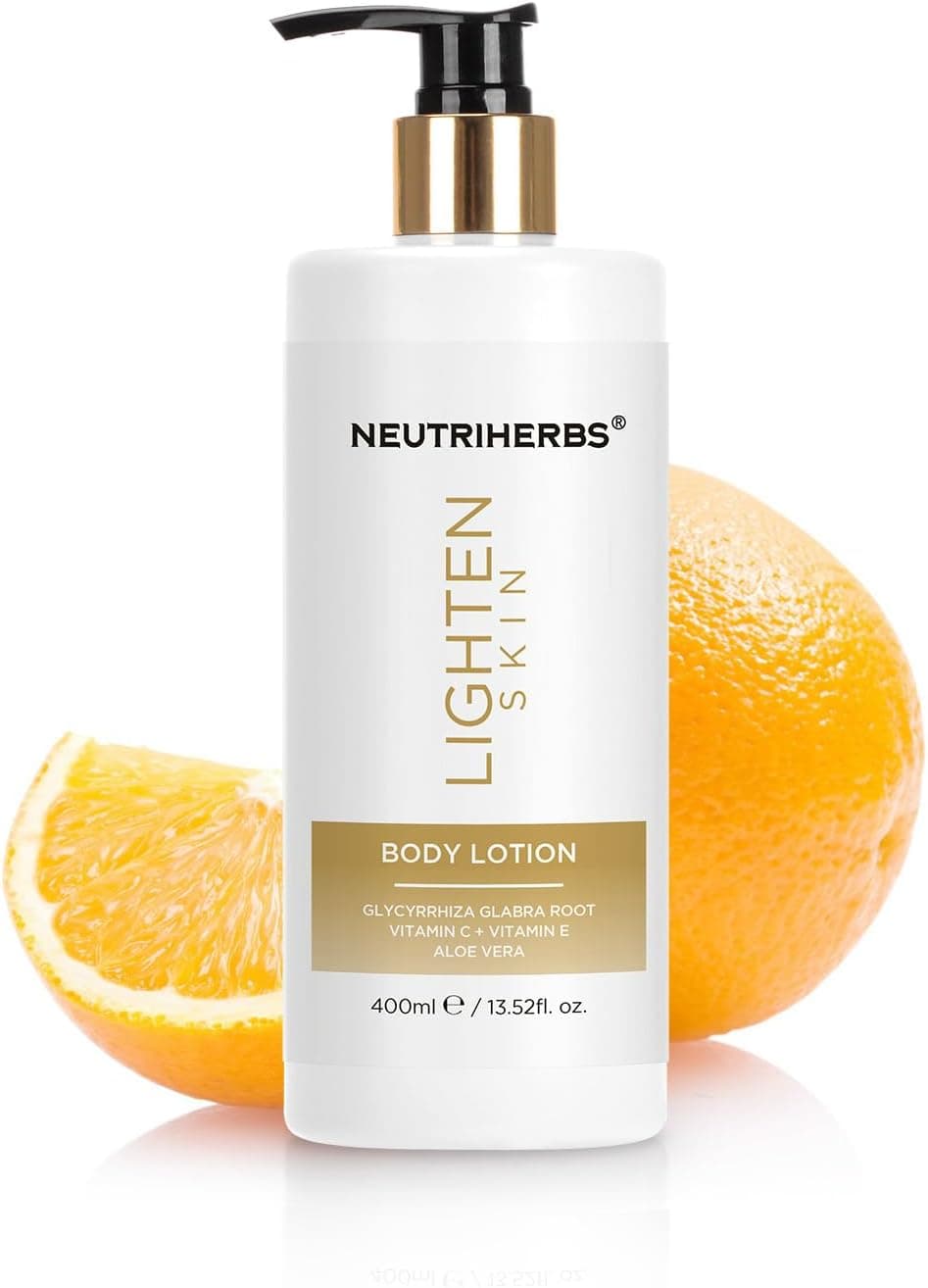 Neutriherbs Brightening Moisturiser BodyLotion Dry Skin Body Moisturising LotionGlow Hydrate Body Cream Skin Radiance Cream Moisturiser for Men Women Even Skin Tone LotionLicorice RootVit C