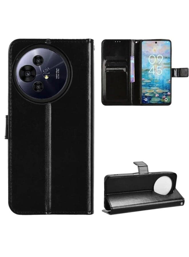 Leather Case for TCL 60 XE NxtPaper 5G/TCL 50 Nxtpaper 5G, Flip Folio Wallet + Inner Slim TPU Case, with 【Card Slots】 and 【Stand Function】, Blocking Shockproof Cover