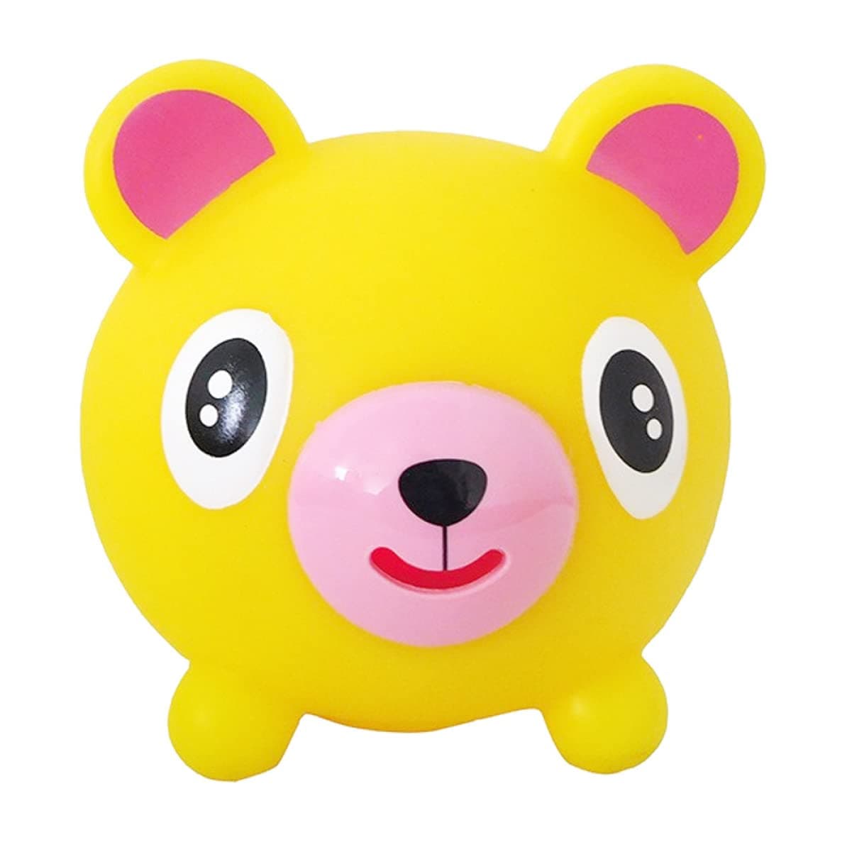 Squeeze Toy for Kids Bear Tongue Stick Out Animal Tongue Out Toy Squeeze Ball for Stress Relief Fun Kids Adults Birthday Party Favors Easter Basket Goodie Bag Stocking Stuffers Yellow
