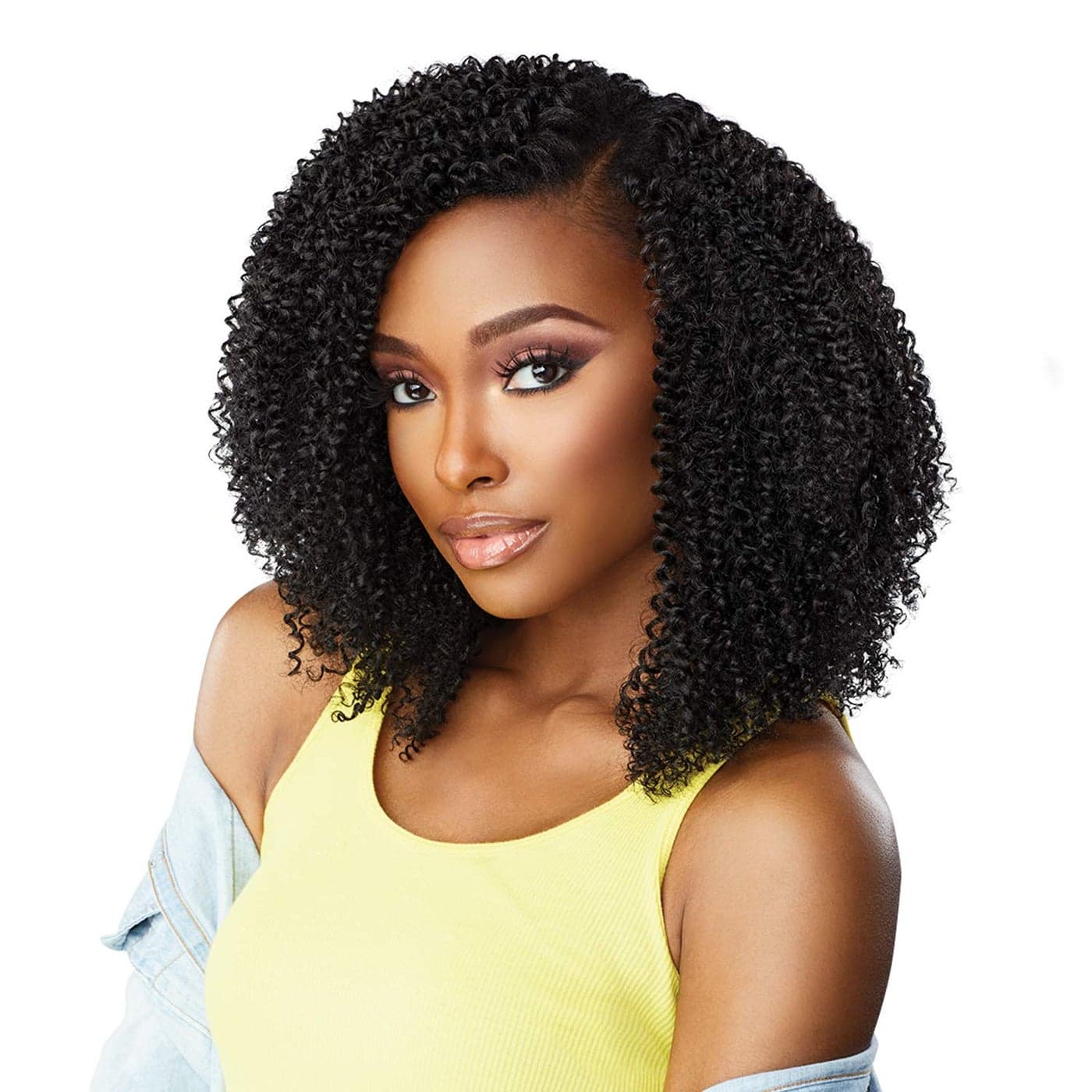 Sensationnel Curls kinksandco clip in - game changer 10 inch easy to use clips for natural 3c to 4c hair textures (2 DARKBROWN)