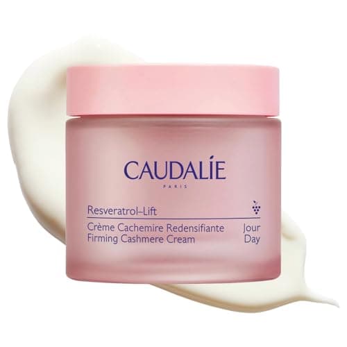 Caudalie ResveratrolLift Retinol Alternative Firming Cashmere Cream AntiAging Moisturizer with Resveratrol Hyaluronic Acid Vegan Collagen Refillable Jar 50 mL