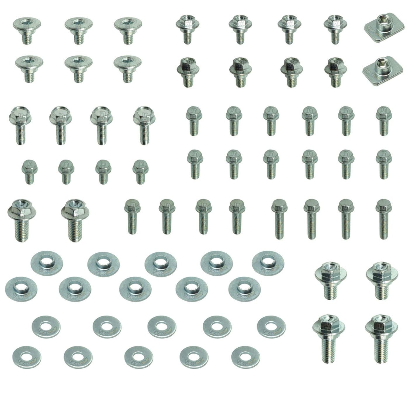 70pc Specbolt fits CR CRF Body Bolt KIT for Plastics SEAT FENDERS SHROUDS FITS CR85 CR125 CR250 CR500 CRF150 CRF250 CRF450 R Models CRF150R CRF250R CRF450R