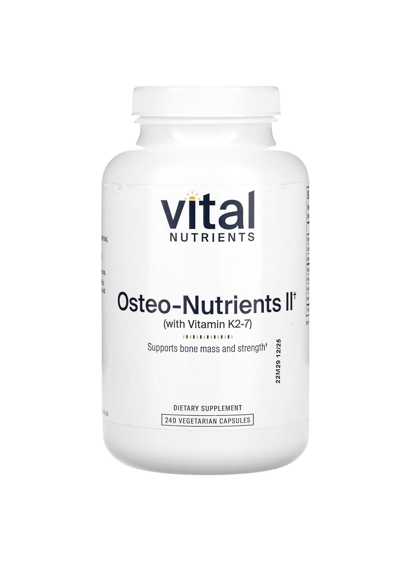 Osteo-Nutrients II with Vitamin K2-7, 240 Vegetarian Capsules