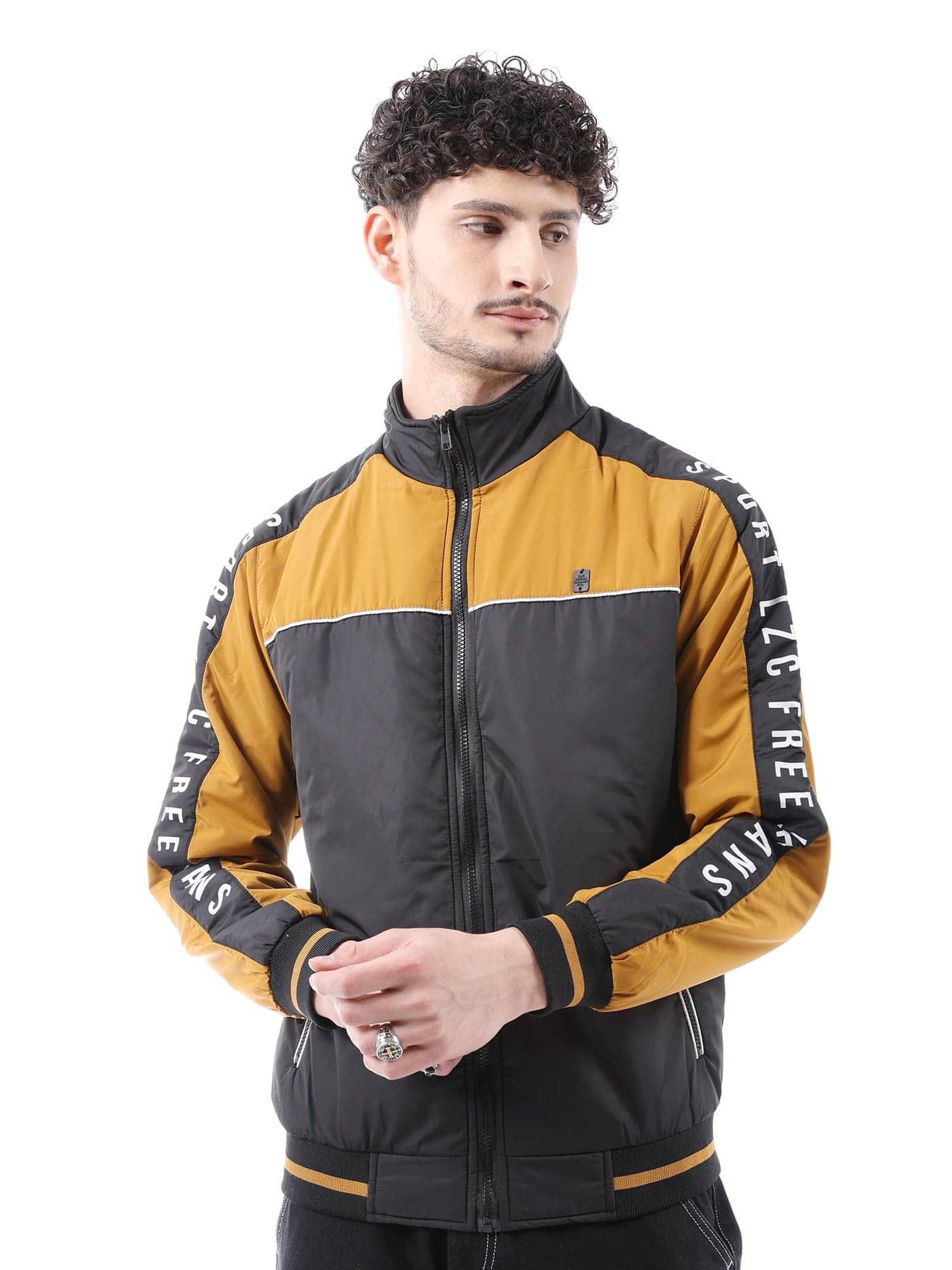 The Indian Garage Co Men Polyester 's Slim Fit Standard Length Jacket (0222-Jkt49-03_Black Medium)