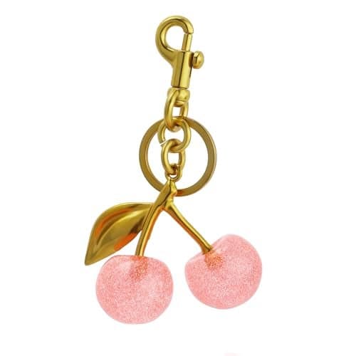 FASTFAIRY Keychain Cherry Bag Charms Purse: Key Chains Women Cute - Car keyrings leather handbags - Valentines Day Gifts