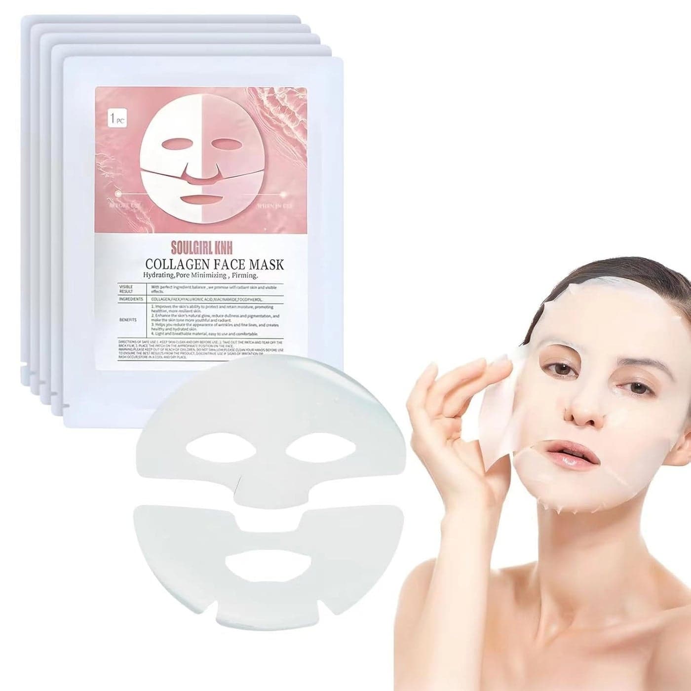 Calyrex BioCollagen Face Mask Deep Collagen Anti Wrinkle Lifting Overnight Mask Collagen Face Mask Collagen Real Deep Mask for elasticity firming3 Pcs