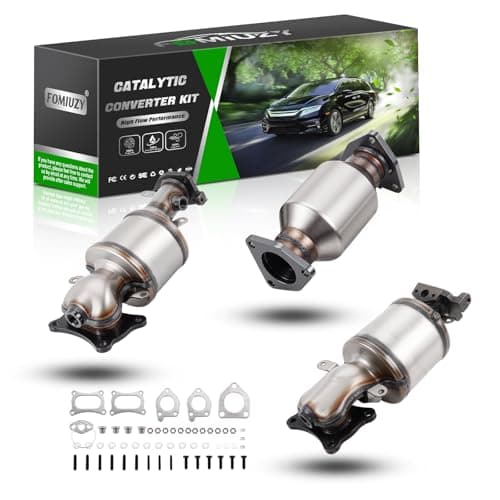 FOMIUZY Catalytic Converter Kit Fit Honda Accord 2008-2017 Odyssey 08-2019 Pilot 2009-2022 Acura MDX RLX RL RDX TL TLX TSX ZDX 09-2018 Ridgeline 09-2021 Crosstour 2012-2015 3.5L 3.7L 16658 16643 16447