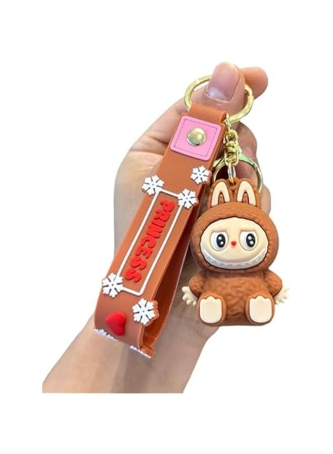 Cute Kawaii Rabbit Keychain,Cartoon Monsters Home Decoration,Silicone Key Ring Charms Accessories Gifts