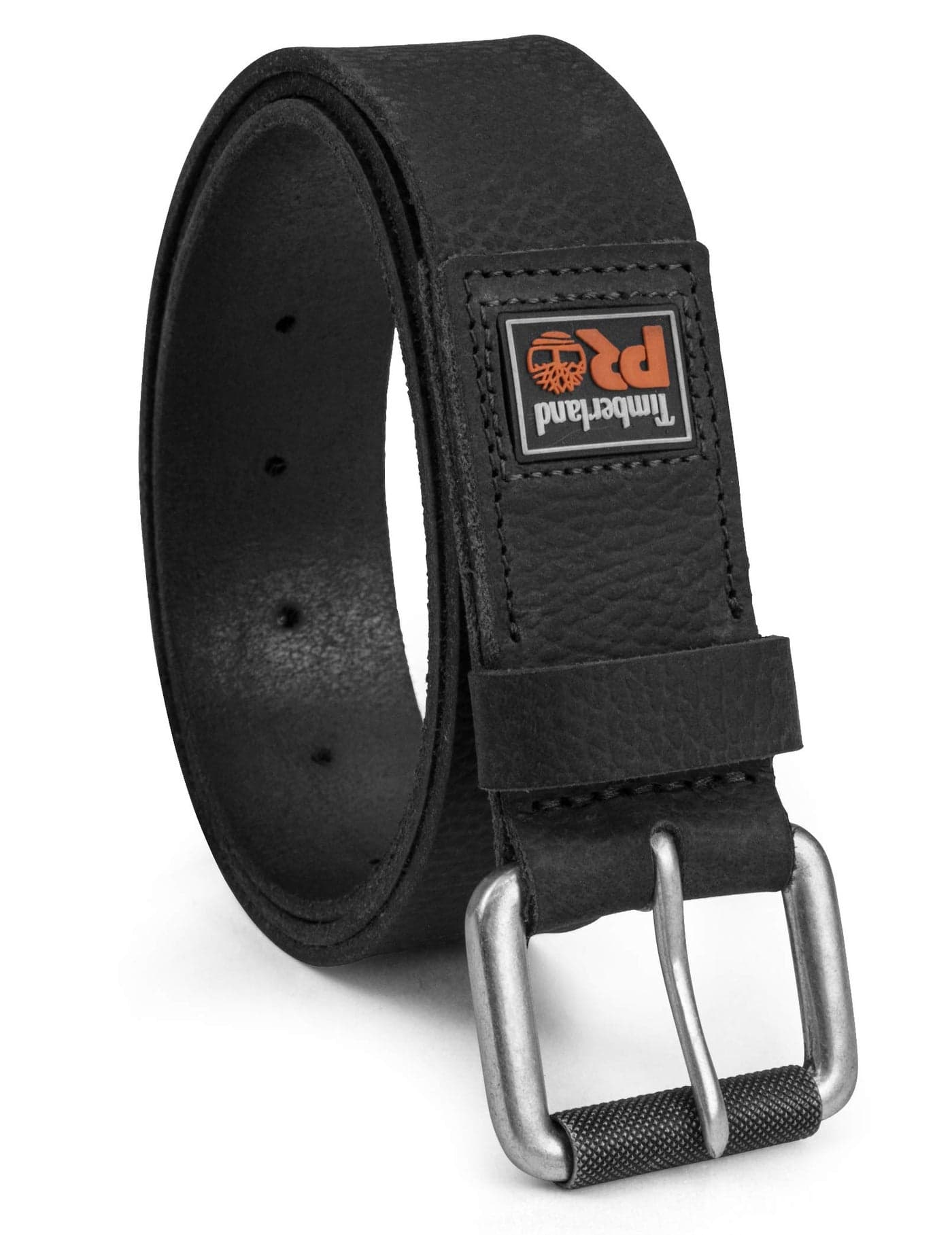 Timberland PRO Men's 38mm Boot Leather Belt, Black (Rubber Patch), 40