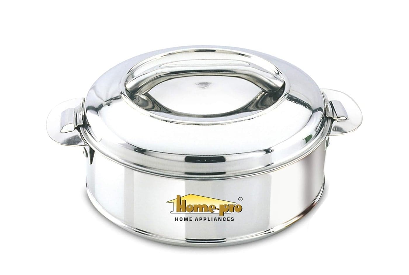 Homepro Stainless Steel Classy Casserole Serving Bowl Hotpot Double Wall Insulated hot and Cold Keeps Food Fresh Food Safe 7500 ML Silver