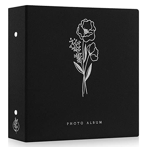 Lanpn Photo Album 4x6 600 Pockets Photos Linen Cover Large Picture Albums Holds 600 Horizontal and Vertical Photos Black
