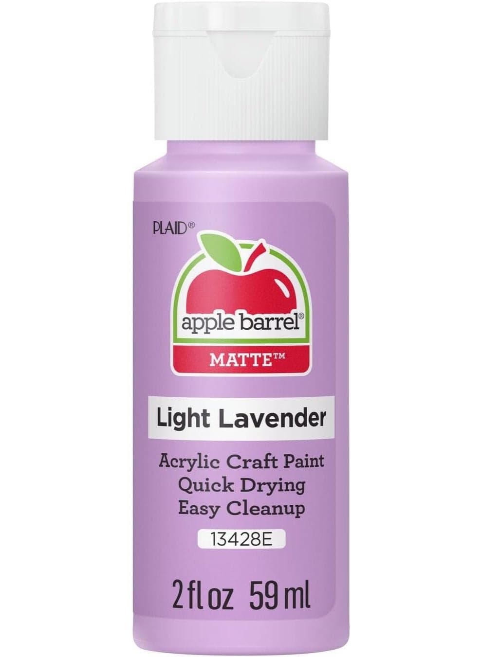 Barrel Acrylic Paint, Light Lavender 2 fl oz Classic, Easy To Apply DIY Arts And Crafts, Art Supplies With A Matte Finish