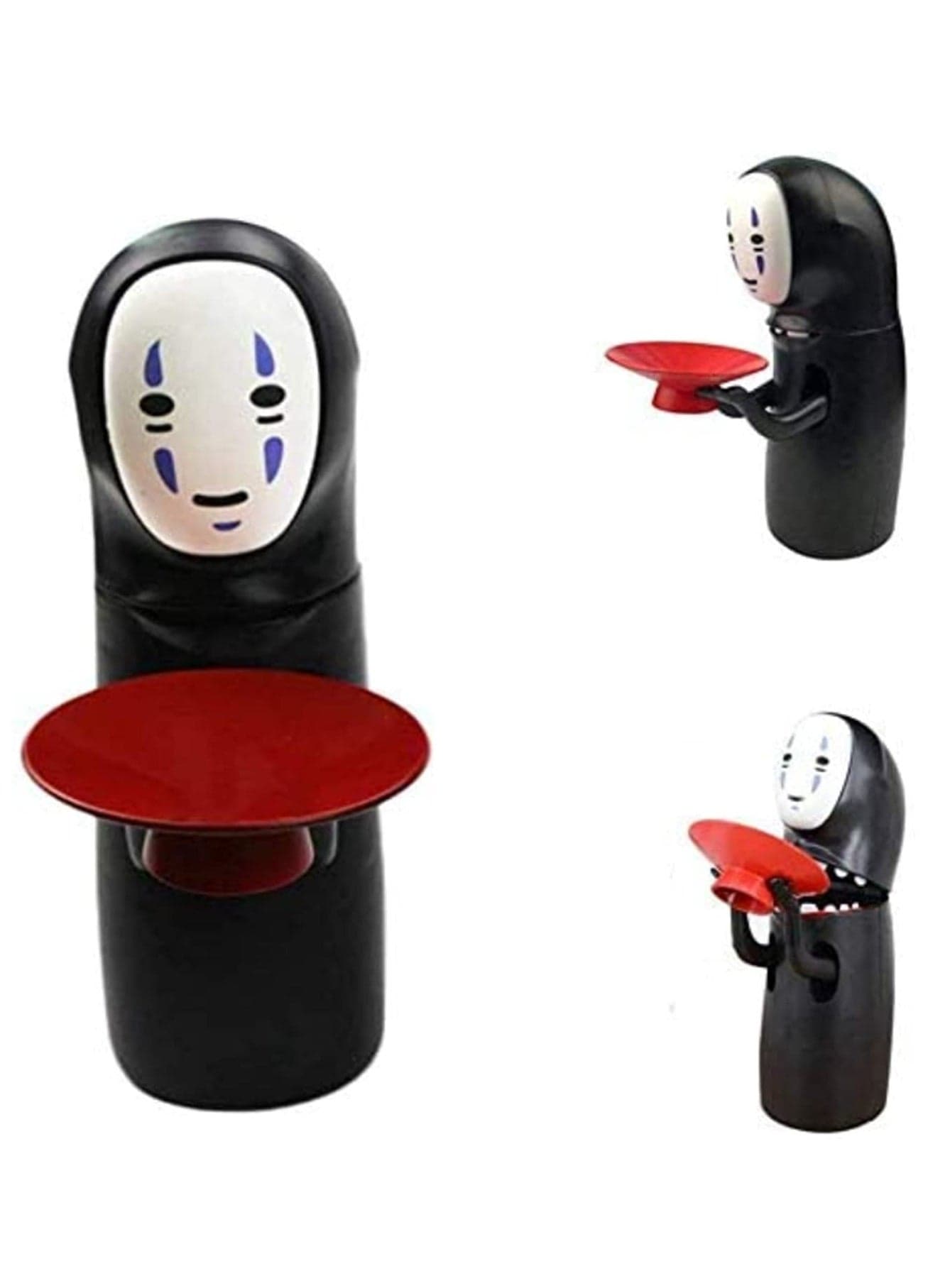 No-Face Automatic Eat Coin Spirited Away Kaonashi Money Box with Music Funny Gift Toy for Kids and Anime Fans