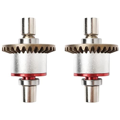 GDOOL 2 Pieces Metal Differential Replacement Spare Parts Accessories Compatible with WLtoys 112 Scale 124016 124017 124018 124019 RC Car Upgrade Parts