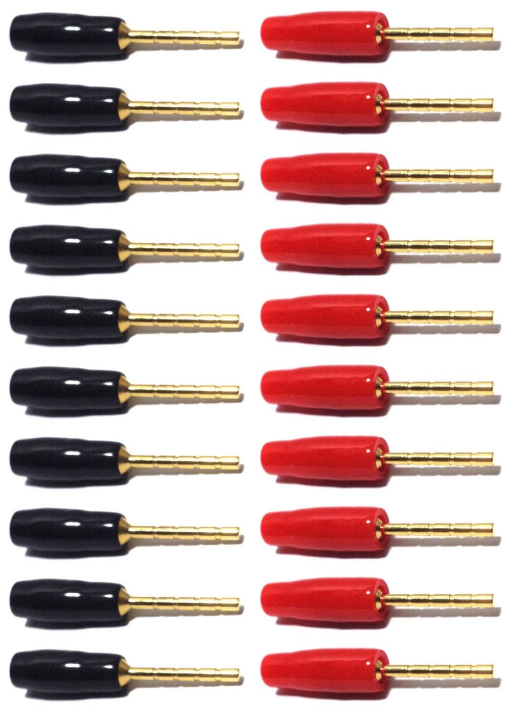 CESS Banana Pin Plug Open Screw Type Cable Connector Tip Banana Plugs 20 Pack